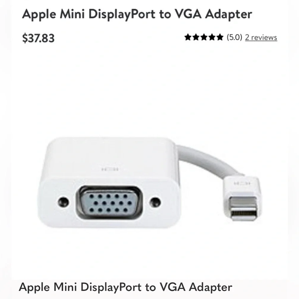 APPLE Mini DisplayPort to VGA Adapter
